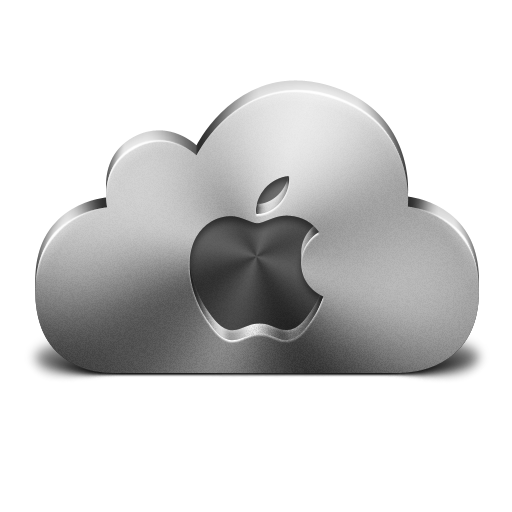 Cloud Apple Silver Icon 512x512 png